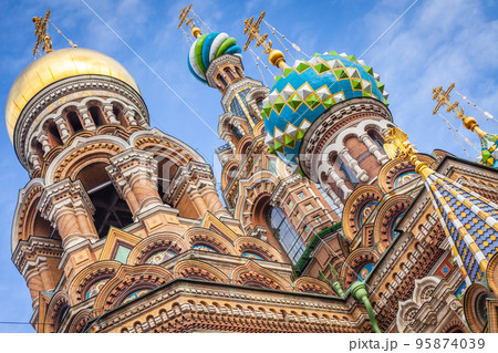 Cathedral of the Resurrection of Christ spilled Blood in St. Petersburg, Russia 95874039