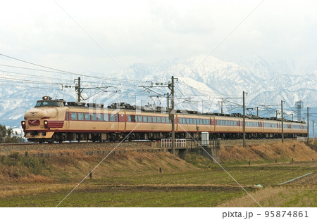 北陸本線　水橋ー東富山　JR西日本　489形　H03編成（金沢）　はくたか 95874861