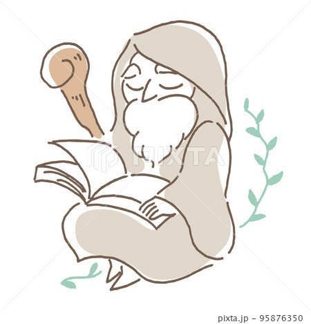 老賢者のイラスト 95876350