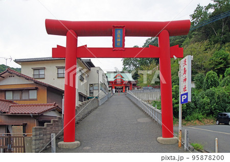 福岡県北九州市門司区にある朱塗りの淡島神社 福岡県北九州市門司区にある朱塗りの淡島神社 95878200