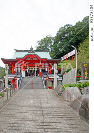 福岡県北九州市門司区にある朱塗りの淡島神社 福岡県北九州市門司区にある朱塗りの淡島神社 95878204