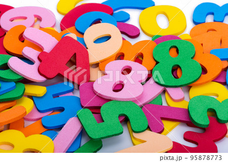colored numbers isolated colored numbers isolated 95878773