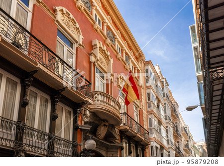 Streets in Historic City in Downtown Cartagena, Spain 95879208