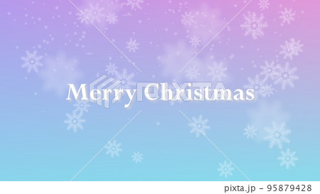 淡い雪の結晶背景にMaryChristmas パステルカラー 淡い雪の結晶背景にMaryChristmas パステルカラー 95879428