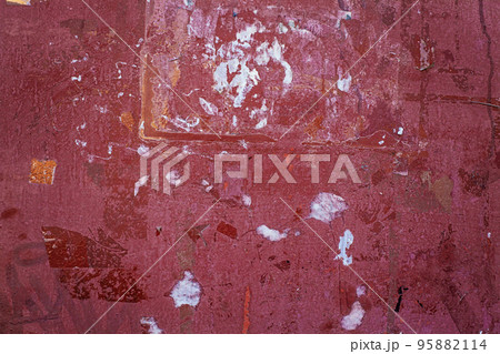 Old red textures wall background. Perfect background with space. Old red textures wall background. Perfect background with space. 95882114