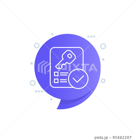 key takeaway icon in line style 95882207