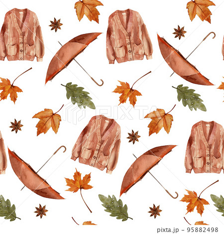 Autumn Mushrooms. Set of watercolor hand-drawn illustrations. Isolated illustrations on white background. 95882498