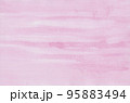 ピンクの水彩テクスチャ 95883494