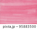 ピンクの水彩テクスチャ 95883500