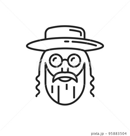 Medieval Old Rabbi Engraving Style Sketch Stock Vector Royalty Free  1074491519  Shutterstock
