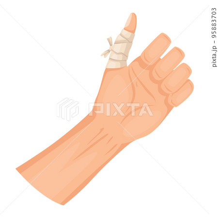 Hands injured skin and procedures of bandaging. First aid for wound. Medicine cure or treatment. First emergency help for human hand trauma Hands injured skin and procedures of bandaging. First aid for wound. Medicine cure or treatment. First emergency help for human hand trauma 95883703