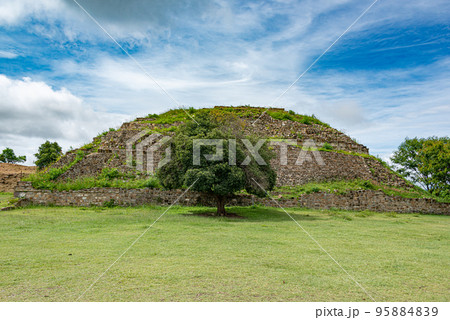 Top of M System at Monte Alban archaeological site, Oaxaca, Mexico 95884839