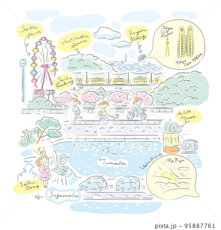 狭山公園の見取り図	 95887761