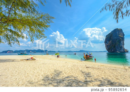 Thailand, Adult, Back Lit, Beach, Beach Holiday 95892654