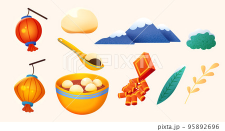 Chinese Lantern Festival elements 95892696