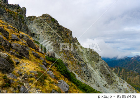 北穂高岳の登山道 北穂高岳の登山道 95893408