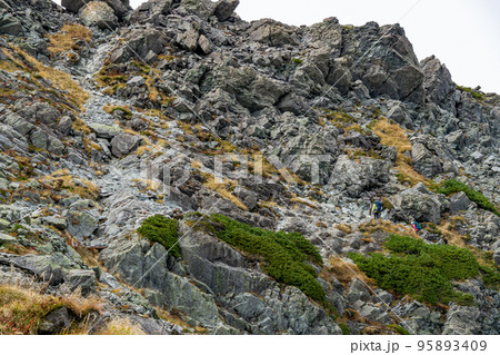 北穂高岳の登山道 北穂高岳の登山道 95893409