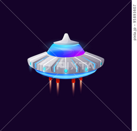 Unknown flying object invader spaceship...のイラスト素材 [95893607] - PIXTA