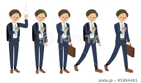スマホを触るビジネスマン 95894481