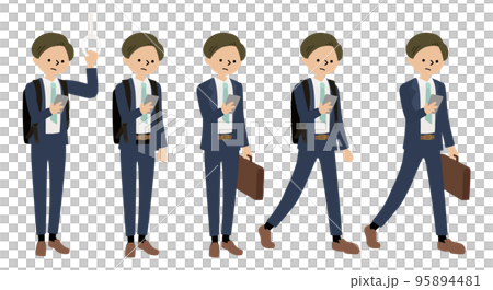 スマホを触るビジネスマン 95894481