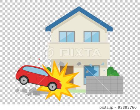 住宅_外部からの衝突 住宅_外部からの衝突 95895760