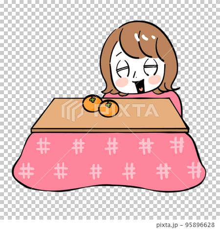 Female kotatsu smile Female kotatsu smile 95896628