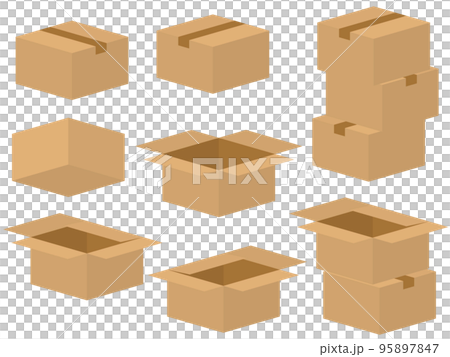 ダンボールの素材セット ダンボールの素材セット 95897847