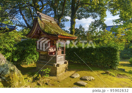 緑に囲まれた訶梨帝母社(唐招提寺) 緑に囲まれた訶梨帝母社(唐招提寺) 95902632
