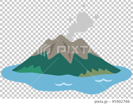 桜島 鹿児島 観光 アイコン 桜島 鹿児島 観光 アイコン 95902766