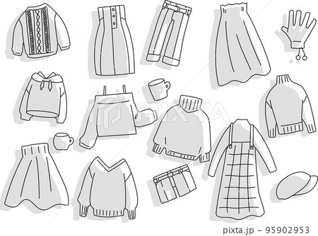 女性の冬服セット4 95902953