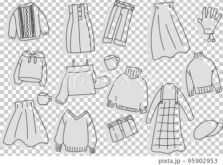 女性の冬服セット4 95902953