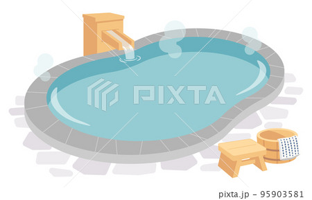 温泉のイラスト 95903581