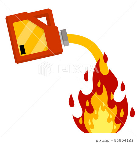 Canister with fuel. Red gas tank Canister with fuel. Red gas tank 95904133