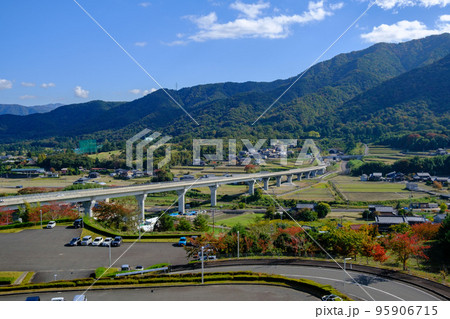 福井県敦賀市の街並み 若狭湾エネルギー研究センターからの眺望 福井県敦賀市の街並み 若狭湾エネルギー研究センターからの眺望 95906715