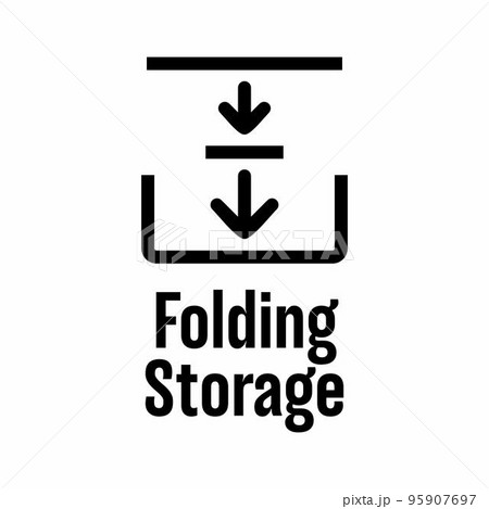 Folding Storage vector information sign Folding Storage vector information sign 95907697