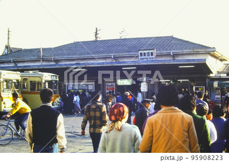 横浜線原町田（現町田）駅舎、1980年3月16日、コダクローム64 95908223