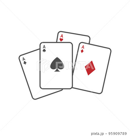 Gambling icon logo illustration Gambling icon logo illustration 95909789