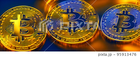 Bitcoin gold coin abstract background. Virtual cryptocurrency concept. bussiness Bitcoin gold coin abstract background. Virtual cryptocurrency concept. bussiness 95913476