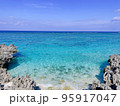 南の島の透き通る青い海 95917047