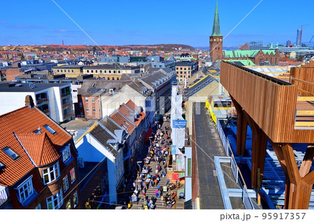 Travel to Scandinavia under summer on holiday,Aarhus in Denmark 95917357