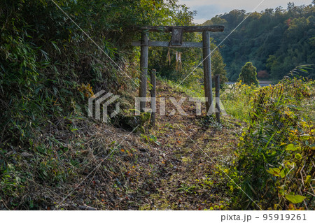 楽々福神社 鳥居 鳥取県西伯郡南部町中 楽々福神社 鳥居 鳥取県西伯郡南部町中 95919261