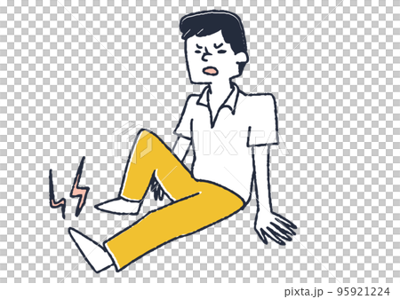 一個腳趾疼痛的男人 疾病的早期症狀 95921224