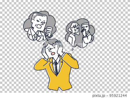 一個穿著西裝、壓力很大的男人 疾病的治療和預防 95921244