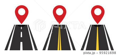 straight road. travel concept vector illustration 95921698