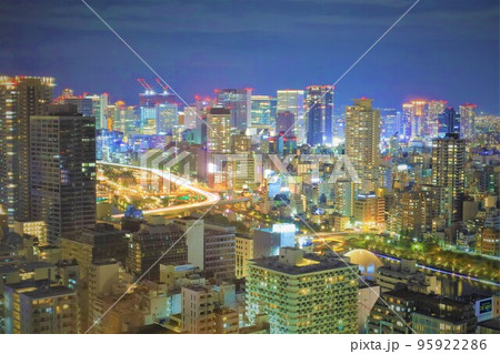 大阪城とその周辺を散歩　朝～昼～夕～夜　秋晴れ 95922286