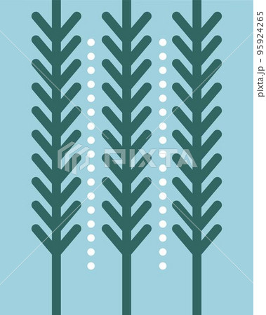 Pine tree branches, xmas symbol year celebration 95924265