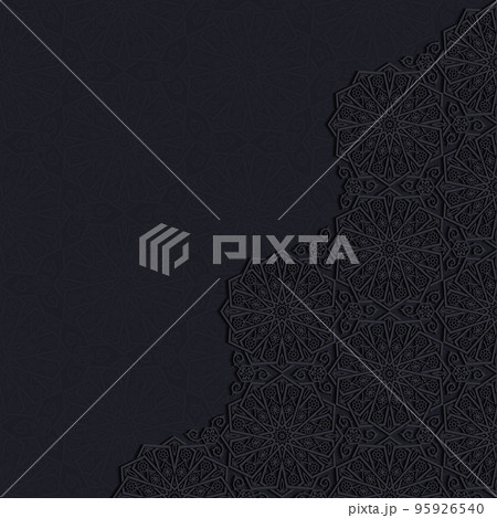 Decorative background with traditional floral ornament. Vector illustration. Decorative background with traditional floral ornament. Vector illustration. 95926540