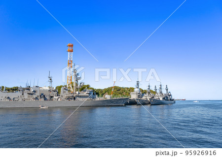 神奈川県横須賀市 YOKOSUKA軍港めぐりの風景 神奈川県横須賀市 YOKOSUKA軍港めぐりの風景 95926916