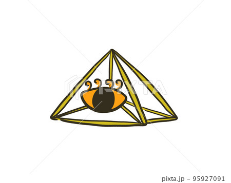 ミステリアスなピラミッドのインテリア 95927091