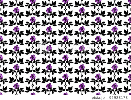 Seamless vector pattern made of beautiful flowers 95928178